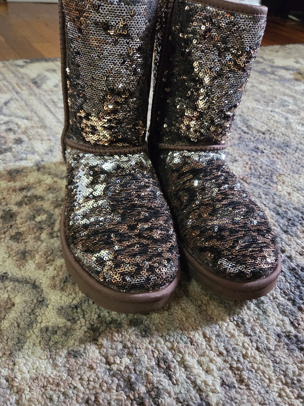 Sequin Leopard UGG Boots